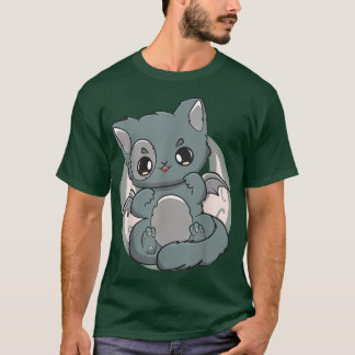 T-shirt Chat Noir Kitten Cute Chibi Anime Neko Pastel Goth