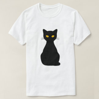 T-shirt Chat Noir Minimaliste