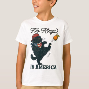 T-shirt Chat Noir Pas de Rois en Amérique, Chats Vintage C