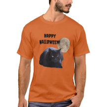 Chat noir Pleine lune Halloween