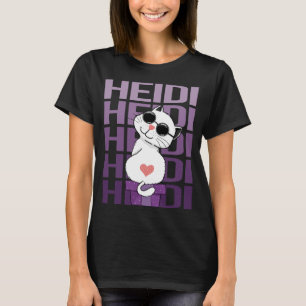 T-shirt Chat - Nom de Heidi