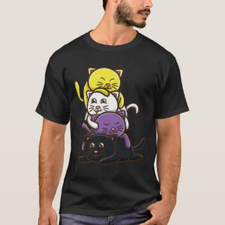 T-shirt Chat non binaire Pride non binaire