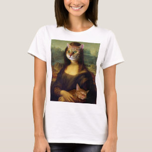 T-shirt Chat orange Mona Lisa