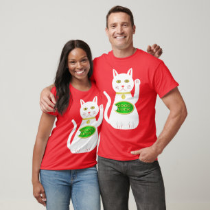 T-shirt Chat Oriental Lucky