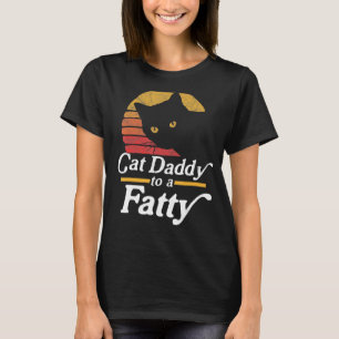 T-shirt Chat papa à un gros ! Funny Vintage 80s Sunset Fat