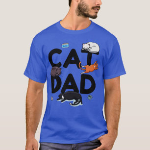 T-shirt Chat Papa Chat Chat Homme Chat Daddy Kitty Meow (1