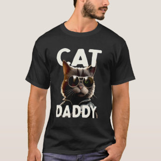 T-shirt Chat Papa Chats Papa Père Tomcat Papa Fête des pèr