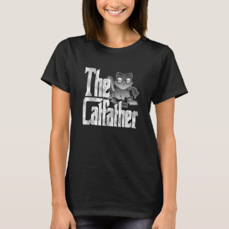 T-shirt Chat Papa Le Catfather Crazy Chaos Chat Père Kitty