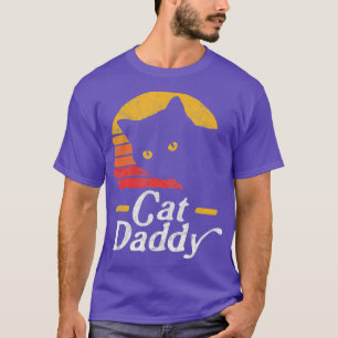 T-shirt Chat Papa Vintage 80 Style Chat Retro