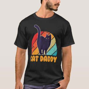 T-shirt Chat Papa Vintage 80 Style Chat Retro
