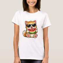 Chat pastèque cool