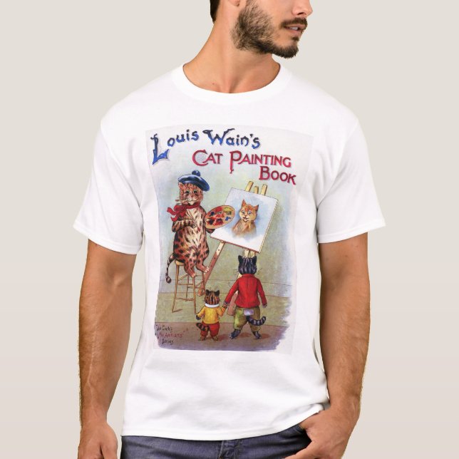 T-shirt Chat Peintre, Louis Wain (Devant)