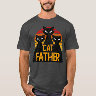 T-shirt Chat Père Chat Papa Drôle Chat Famille en détresse