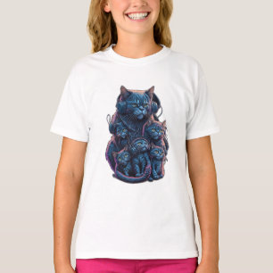 T-shirt Chat persan avec chaton Jouer avec TNT