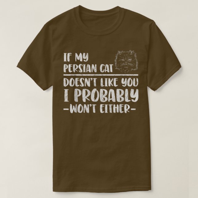 T-shirt Chat perse pas comme  (Design devant)