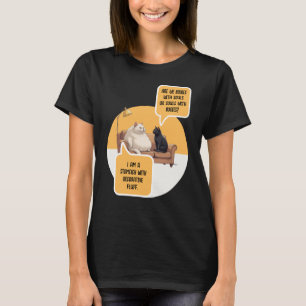 T-shirt Chat philosophe humour intellectuel Citation drôle