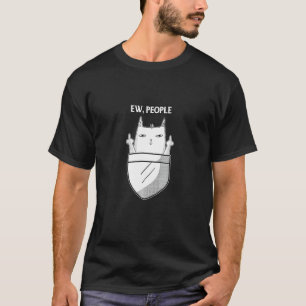 T-shirt Chat Pocket Beurk Personnes Meowy Pour Amour De Ch