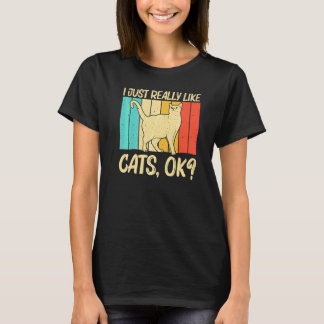 T-shirt Chat pour hommes femmes chaton animal de compagnie