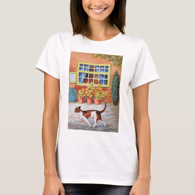 T-shirt Chat Prowling, Louis Wain (Devant)