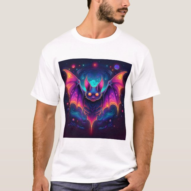 T-shirt Chat psychédélique (Devant)