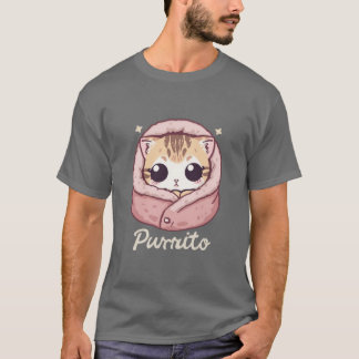 T-shirt Chat Purrito Mignon – Pun adorable de chaton
