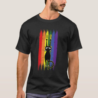 T-shirt Chat qui gratte la fierté gay drôle Patte de chato