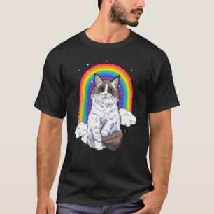 T-shirt Chat Ragdoll Arc-en-Ciel Galaxie Chaton Espace Kit
