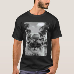 T-shirt Chat Ragdoll Drôle de Selfie Chat Vacances d'Été