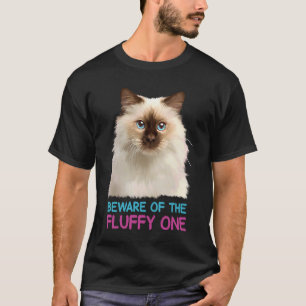 T-shirt Chat Ragdoll Méfiez-vous du Fluffy One