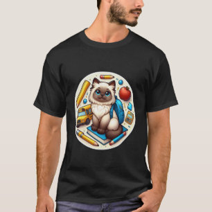 T-shirt Chat Raton Laveur Retour À L'école Garçons Filles