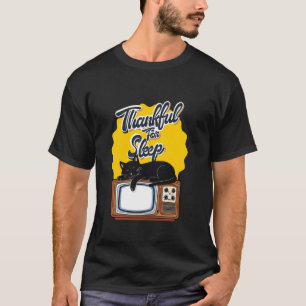 T-shirt Chat Reconnaissant Pour La Privation De Sommeil