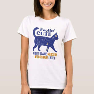 T-shirt Chat Retrograde Mercure Feelin