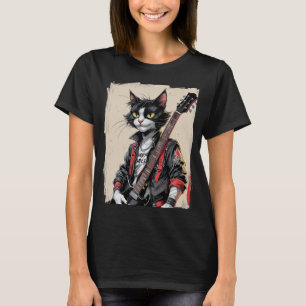 T-shirt Chat Rock and Roll