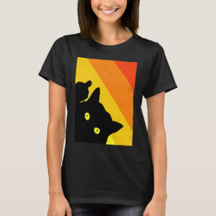 T-shirt Chat Rude Cheeky Donnant Le Doigt Moyen