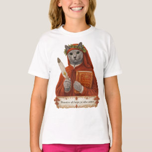T-shirt Chat Russe Bleu Dante Alighieri
