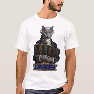 T-shirt Chat Russian Blue Emmanuel Kant