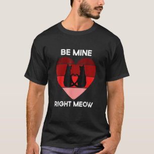 T-shirt Chat Saint-Valentin Être à moi Miaou Chat
