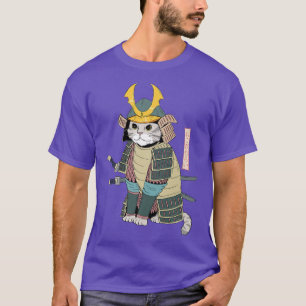 T-shirt Chat Samurai Chat Japonais Chat en Armure Samurai