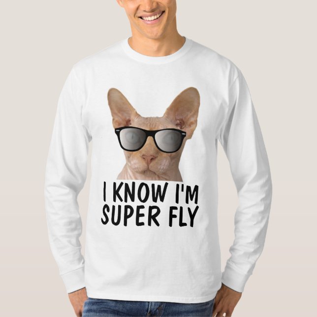 T-shirt Chat sans cheveux Sphynx amusant (Devant)