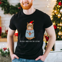 Chat Sarcastique portant un laide de Noël moche
