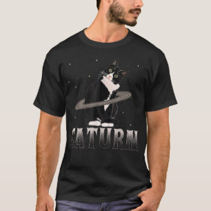 T-shirt Chat Saturne Maman Chat Papa Chat Espace