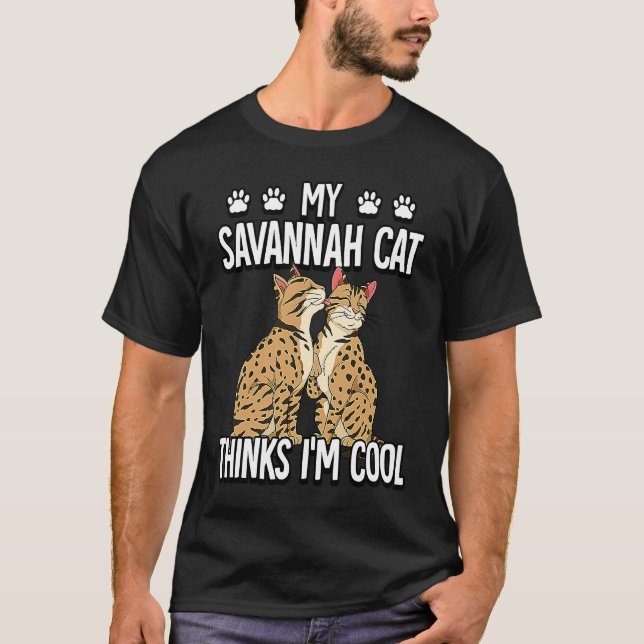 T-shirt Chat Savannah  9 (Devant)