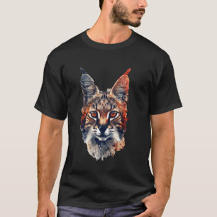 T-shirt Chat Savannah Dessin Drôle Chat Serval