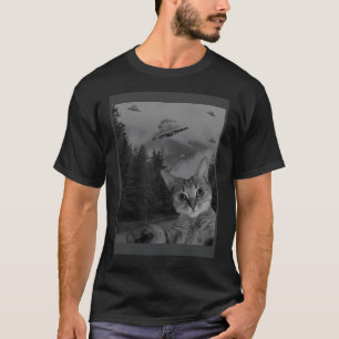 T-shirt Chat Selfie OVNI Savant Conspiration Alien Sci Fi 