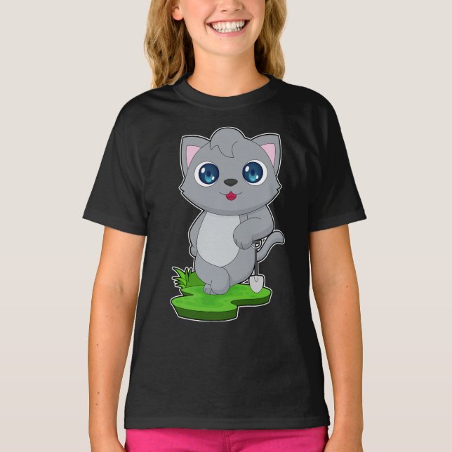 T-shirt Chat Shovel (Devant)
