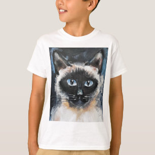 T-shirt chat siamois