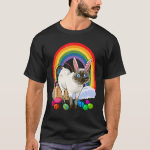 T-shirt Chat siamois Pâques Lapin