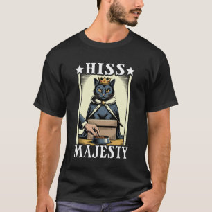 T-shirt Chat Sifflement Majesté Chat Dans Boîte Amoureux D
