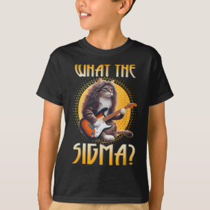 T-shirt Chat Sigma Chemise Funny Sigma Brainrot Mème Rizz 