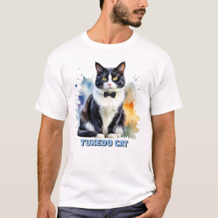 T-shirt Chat smoking élégant